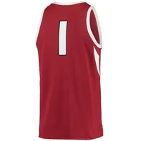 Men's Nike #1 Crimson Arkansas Razorbacks Replica Jersey