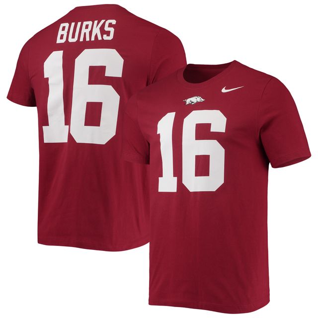 T-shirt Nike Treylon Burks Cardinal Arkansas Razorbacks 2022 NFL Draft avec nom et numéro pour homme