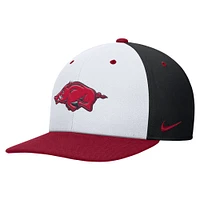 Men's Nike White/Black Arkansas Razorbacks Pro Performance Snapback Hat