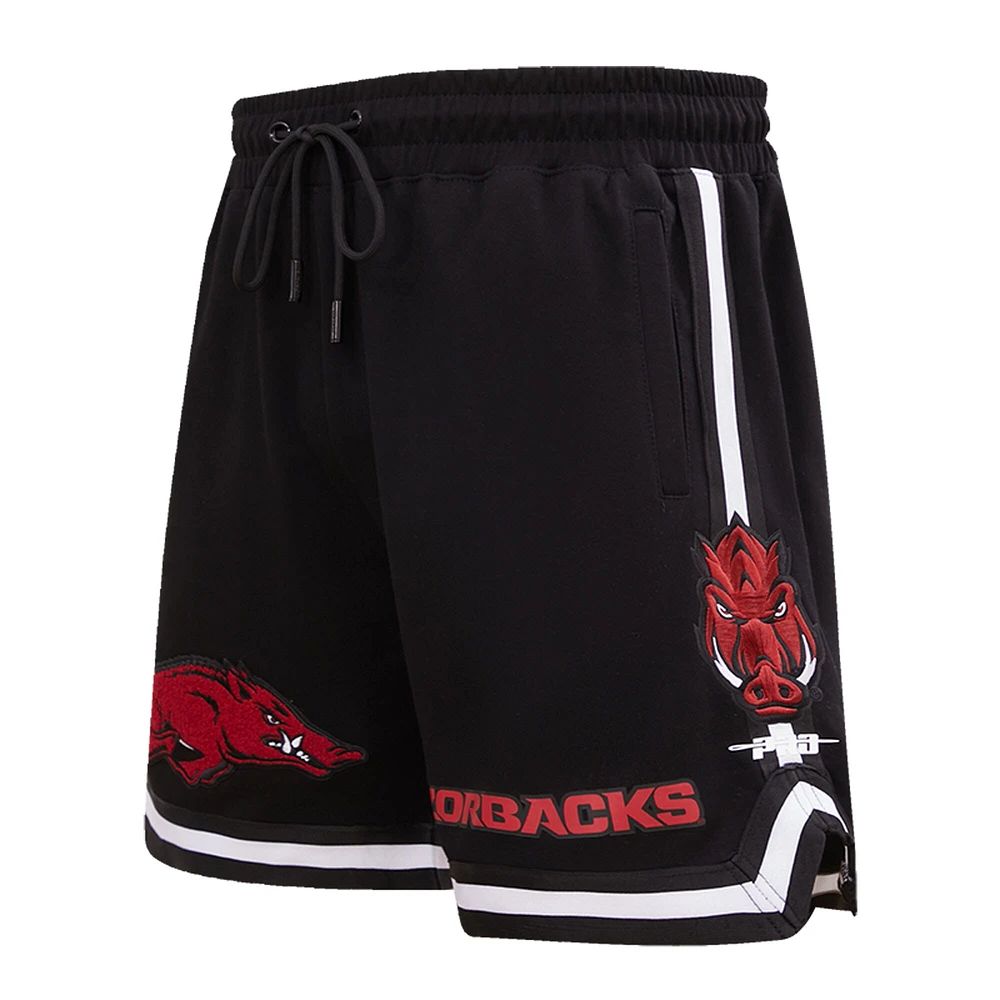 Short classique Pro Standard Arkansas Razorbacks pour homme, noir