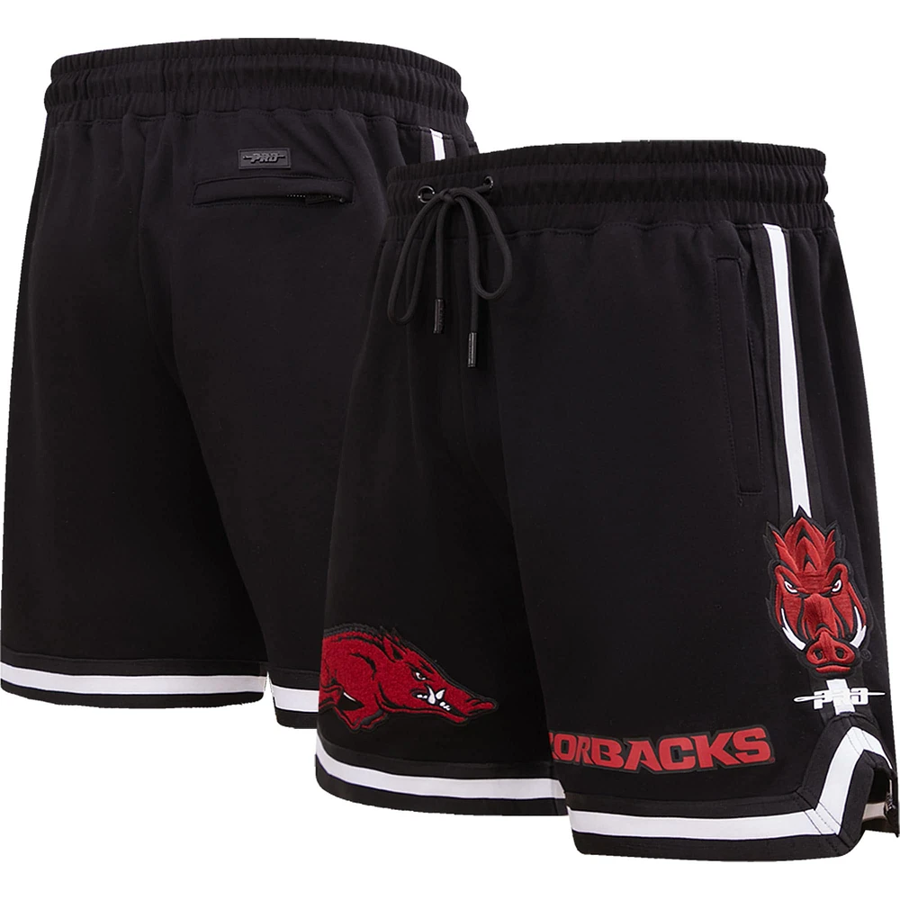 Short classique Pro Standard Arkansas Razorbacks pour homme, noir