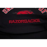 Men's Pro Standard Black Arkansas Razorbacks Classic Stacked Logo Pullover Hoodie