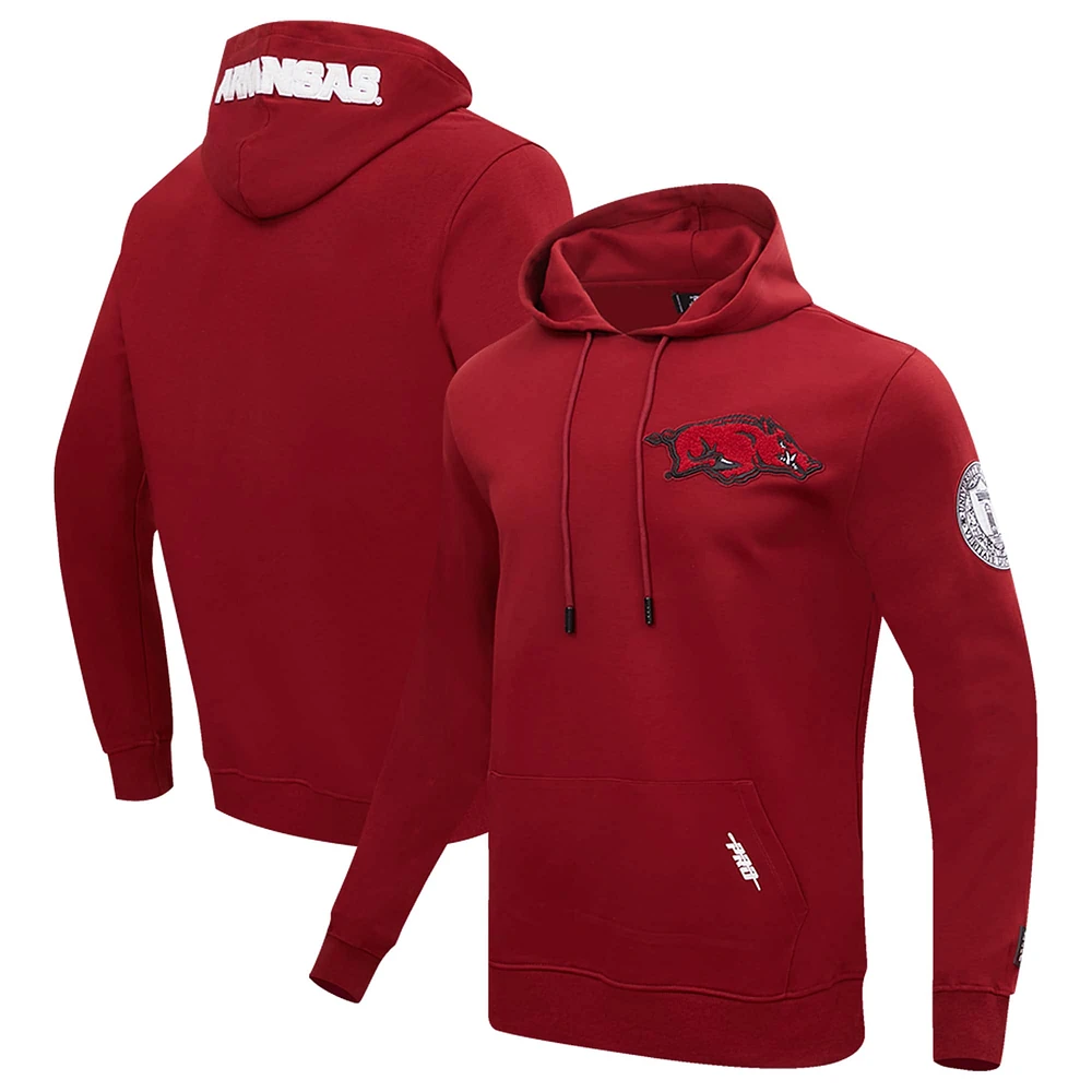 Sweat à capuche classique Pro Standard Cardinal Arkansas Razorbacks pour homme