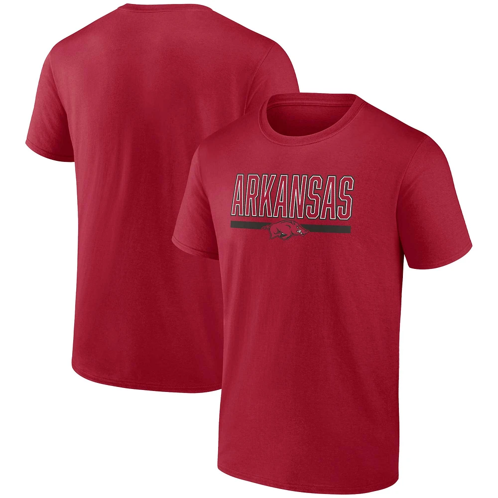 Profil Cardinal Arkansas Razorbacks Big & Tall Team T-shirt pour homme