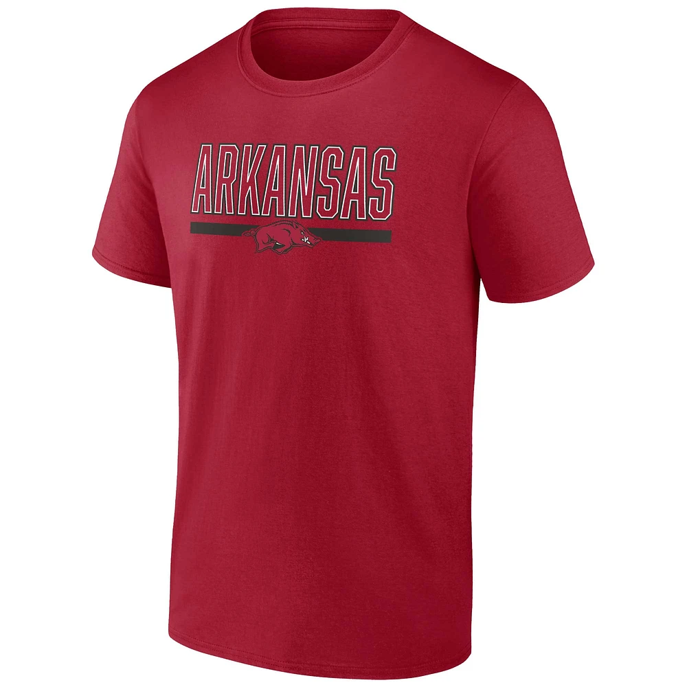 Profil Cardinal Arkansas Razorbacks Big & Tall Team T-shirt pour homme