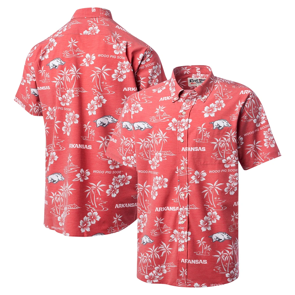 Chemise boutonnée classique Reyn Spooner Cardinal Arkansas Razorbacks pour hommes