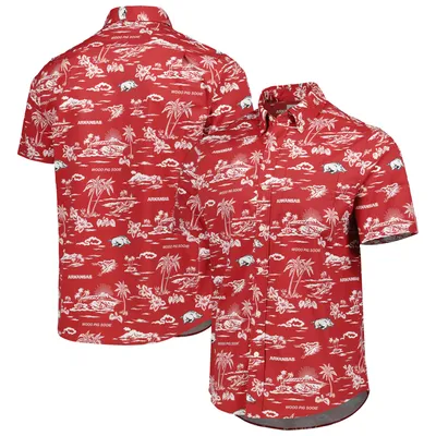 Arkansas Razorbacks Reyn Spooner Performance Button-Down Shirt - Cardinal