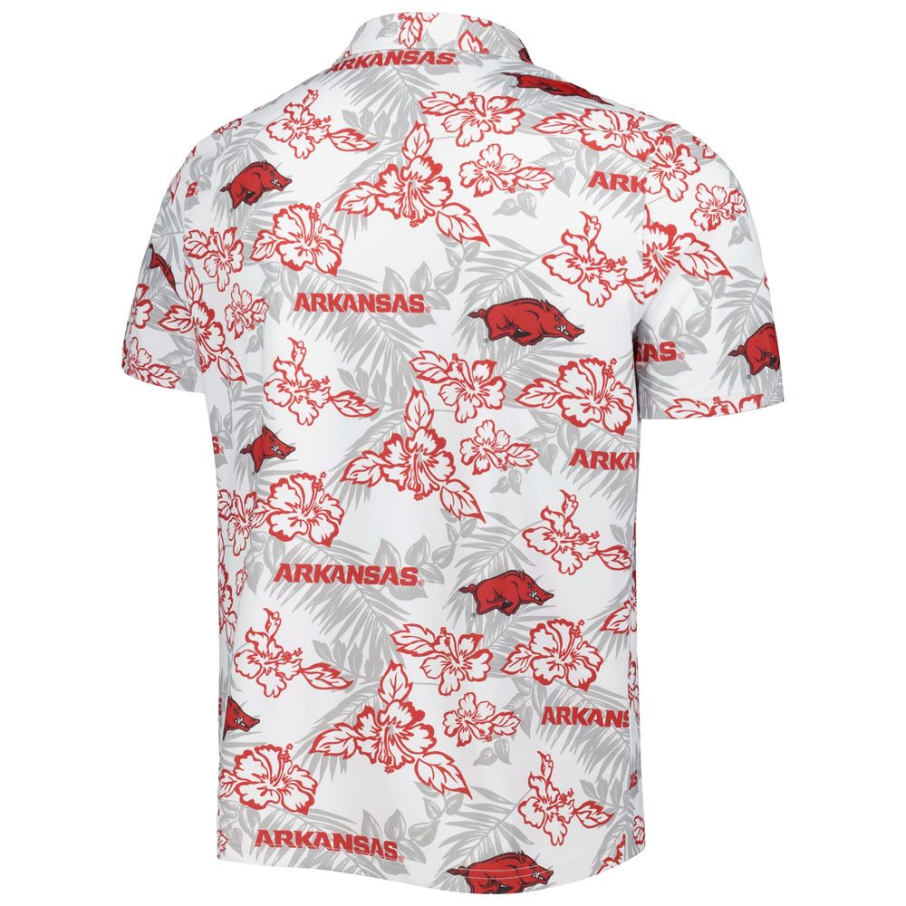 Men's Reyn Spooner White Arkansas Razorbacks Performance Polo