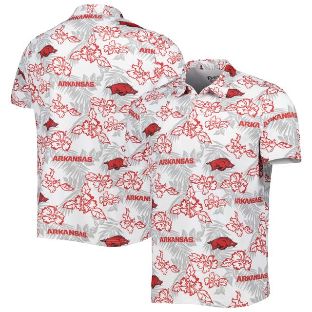 Polo Performance Arkansas Razorbacks Reyn Spooner pour homme, blanc