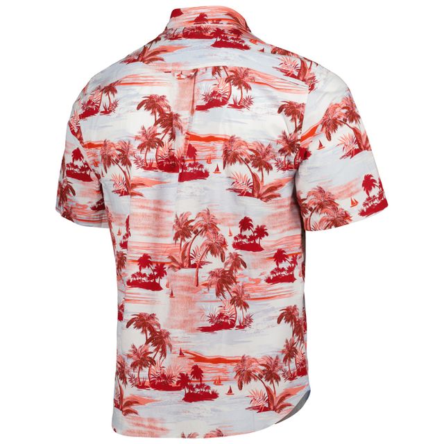 Chemise boutonnée Tommy Bahama Cardinal Arkansas Razorbacks Tropical Horizons pour homme