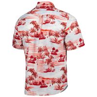 Men's Tommy Bahama Cardinal Arkansas Razorbacks Tropical Horizons Button-Up Shirt