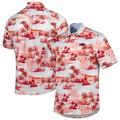 Men's Tommy Bahama Cardinal Arkansas Razorbacks Tropical Horizons Button-Up Shirt