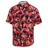 Men's Tommy Bahama Cardinal Arkansas Razorbacks Veracruz Cay First Down Blooms Button-Up Shirt