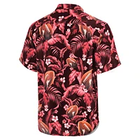 Men's Tommy Bahama Cardinal Arkansas Razorbacks Veracruz Cay First Down Blooms Button-Up Shirt