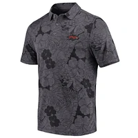 Polo Tommy Bahama Charcoal Arkansas Razorbacks Miramar Blooms pour hommes