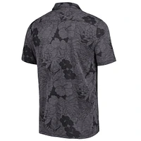 Men's Tommy Bahama Charcoal Arkansas Razorbacks Miramar Blooms Polo