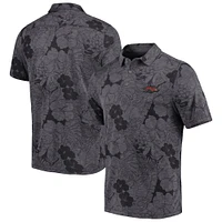 Polo Tommy Bahama Charcoal Arkansas Razorbacks Miramar Blooms pour hommes