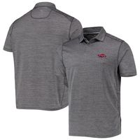 Men's Tommy Bahama Gray Arkansas Razorbacks Delray IslandZone Polo