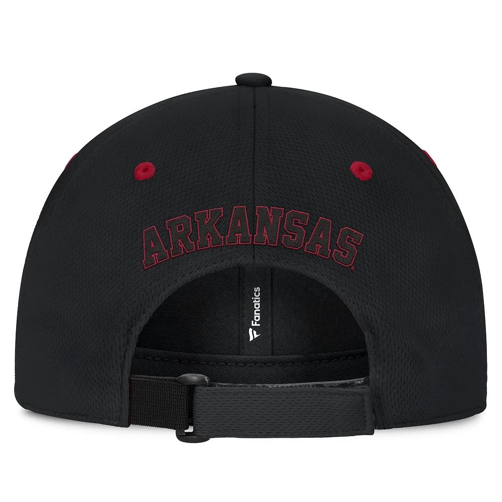 Casquette réglable Top of the World Black Arkansas Razorbacks pour hommes