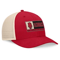 Casquette ajustable Bennett Trucker pour homme Top of the World Cardinal/Natural Arkansas Razorbacks