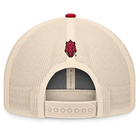 Casquette ajustable Bennett Trucker pour homme Top of the World Cardinal/Natural Arkansas Razorbacks