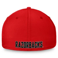 Casquette Top of the World Reflex 2.0 Flex Fit pour homme des Cardinals de l'Arkansas Razorbacks