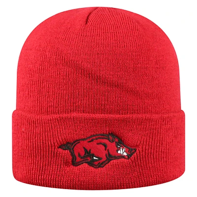 Men's Top of the World Cardinal Arkansas Razorbacks Logo Cuffed Knit Hat