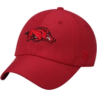 Men's Top of the World Cardinal Arkansas Razorbacks Staple Adjustable Hat