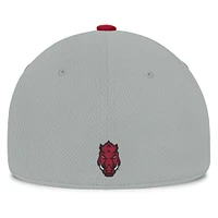 Men's Top of the World  Gray/Cardinal Arkansas Razorbacks Mick Flex Hat