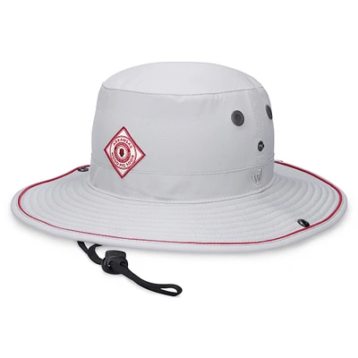 Chapeau Boonie Bask Top of the World gris pour homme Arkansas Razorbacks