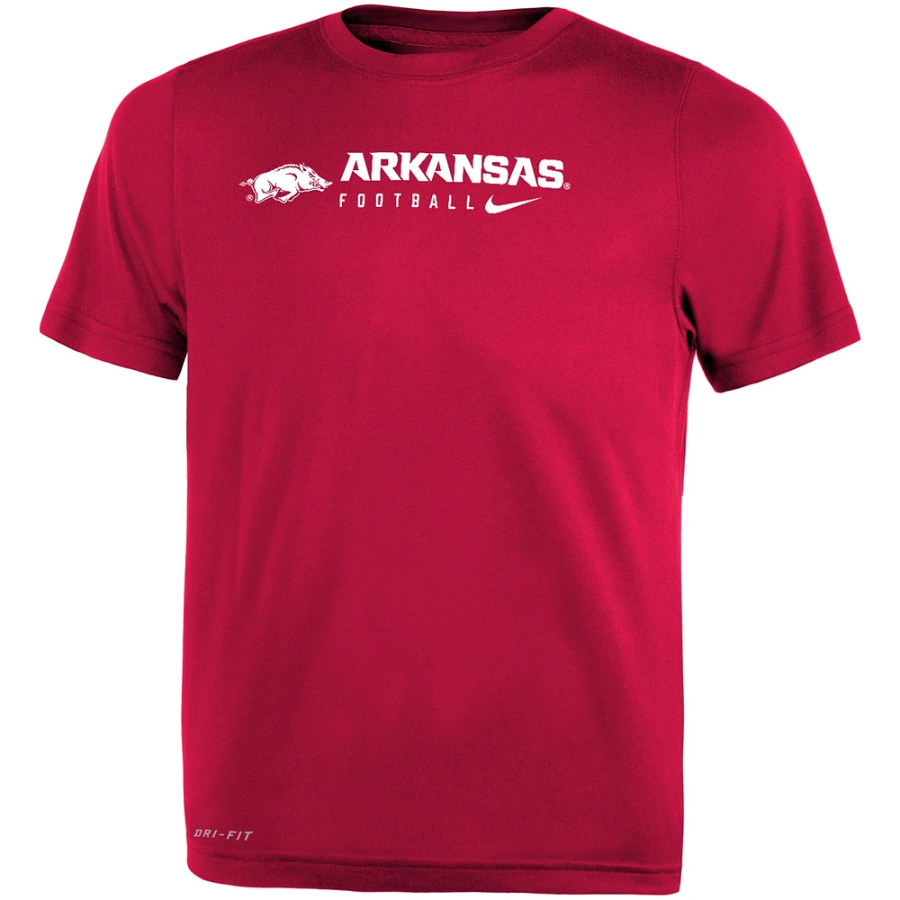 Préscolaire Nike Cardinal Arkansas Razorbacks 2023 Sideline Legend Performance T-shirt