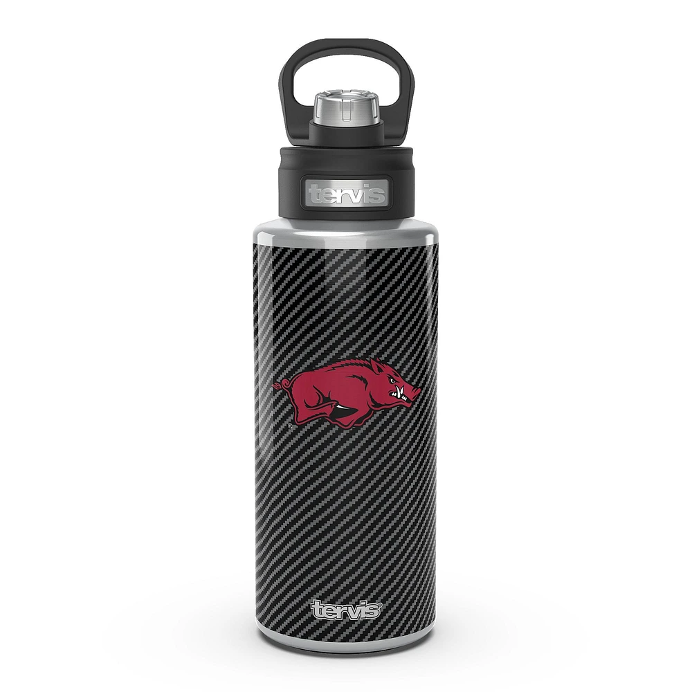 Tervis Arkansas Razorbacks 32oz. Carbon Fiber Wide Mouth Water Bottle