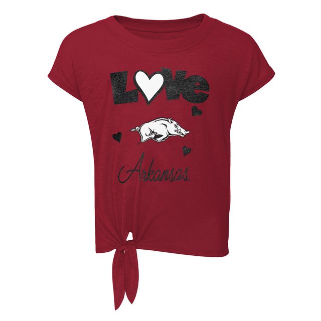 Ensemble t-shirt et legging pour tout-petit Cardinal/Black Arkansas Razorbacks Forever Love Team