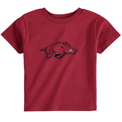 T-shirt à gros logo Cardinal Arkansas Razorbacks pour tout-petit