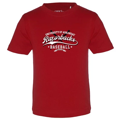 T-shirt de baseball pour tout-petit Garb Cardinal Arkansas Razorbacks Toni