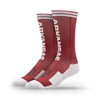 Unisex Strideline Arkansas Razorbacks Premium 70's Bedding Crew Socks