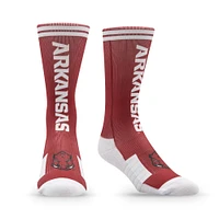 Chaussettes unisexes Strideline Arkansas Razorbacks Premium 70's Bedding Crew