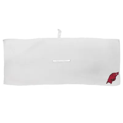Arkansas Razorbacks 16'' x 40'' Microfiber Golf Towel - White