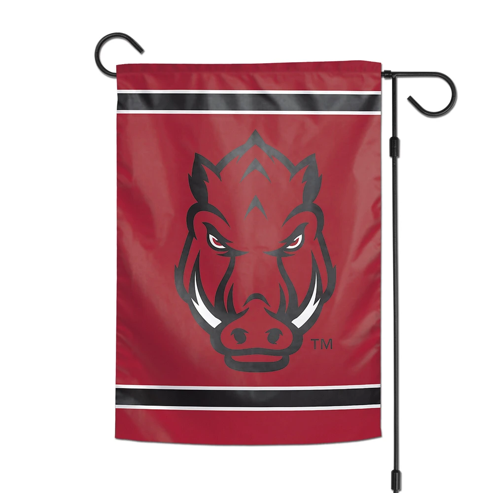 WinCraft Arkansas Razorbacks Drapeau de jardin double face 30,5 x 45,7 cm