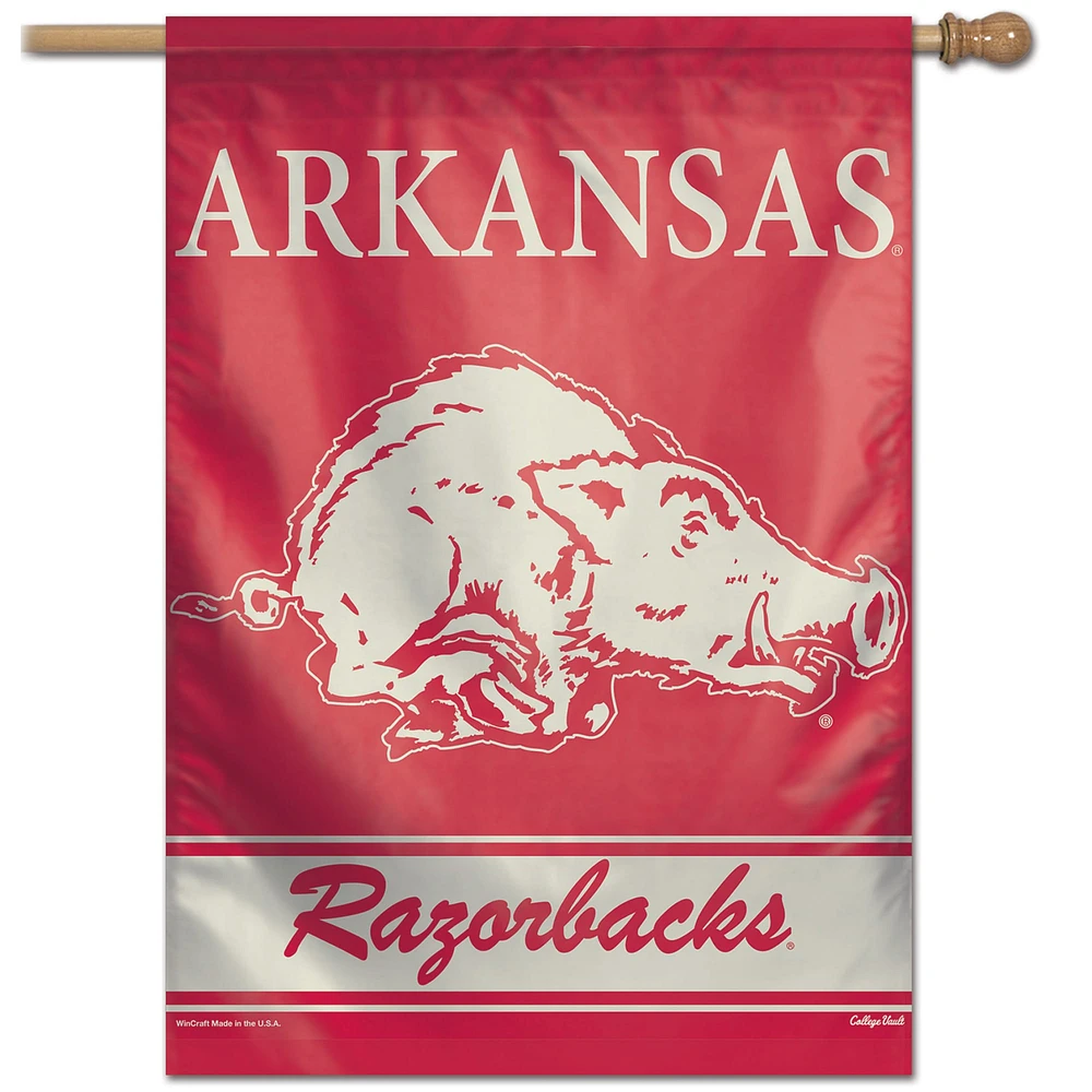 WinCraft Arkansas Razorbacks 28" x 40" College Vault Single-Sided Vertical Banner