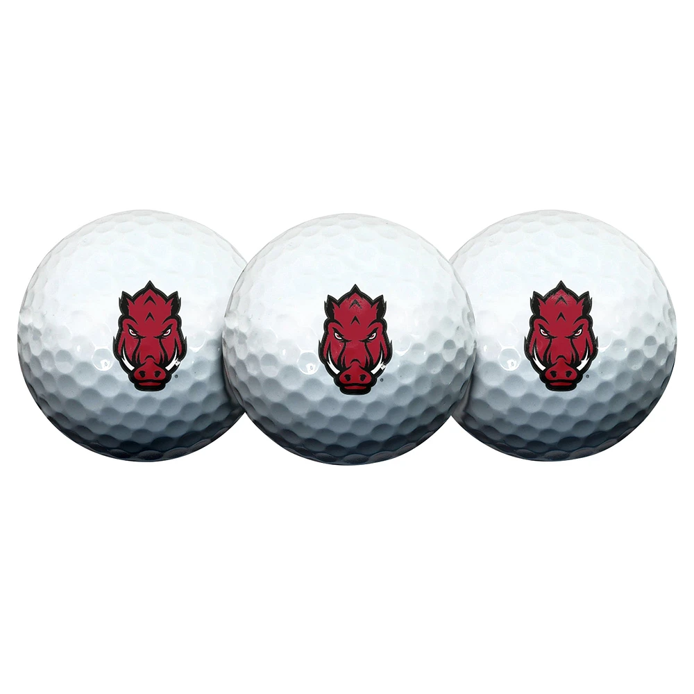 WinCraft Arkansas Razorbacks 3-Pack Golf Ball Set