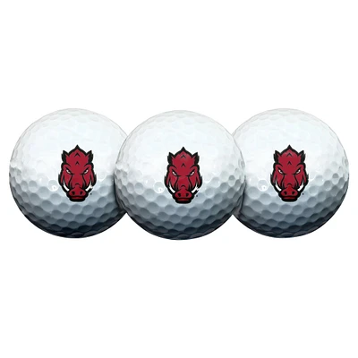 WinCraft Arkansas Razorbacks Lot de 3 balles de golf