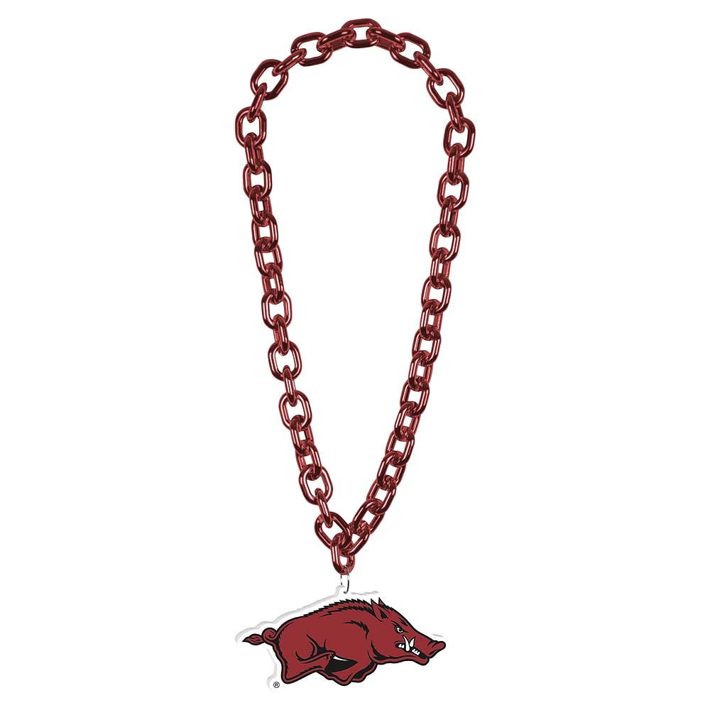 WinCraft Arkansas Razorbacks Collier avec logo à grande chaîne