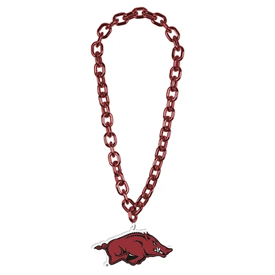 WinCraft Arkansas Razorbacks Collier avec logo à grande chaîne