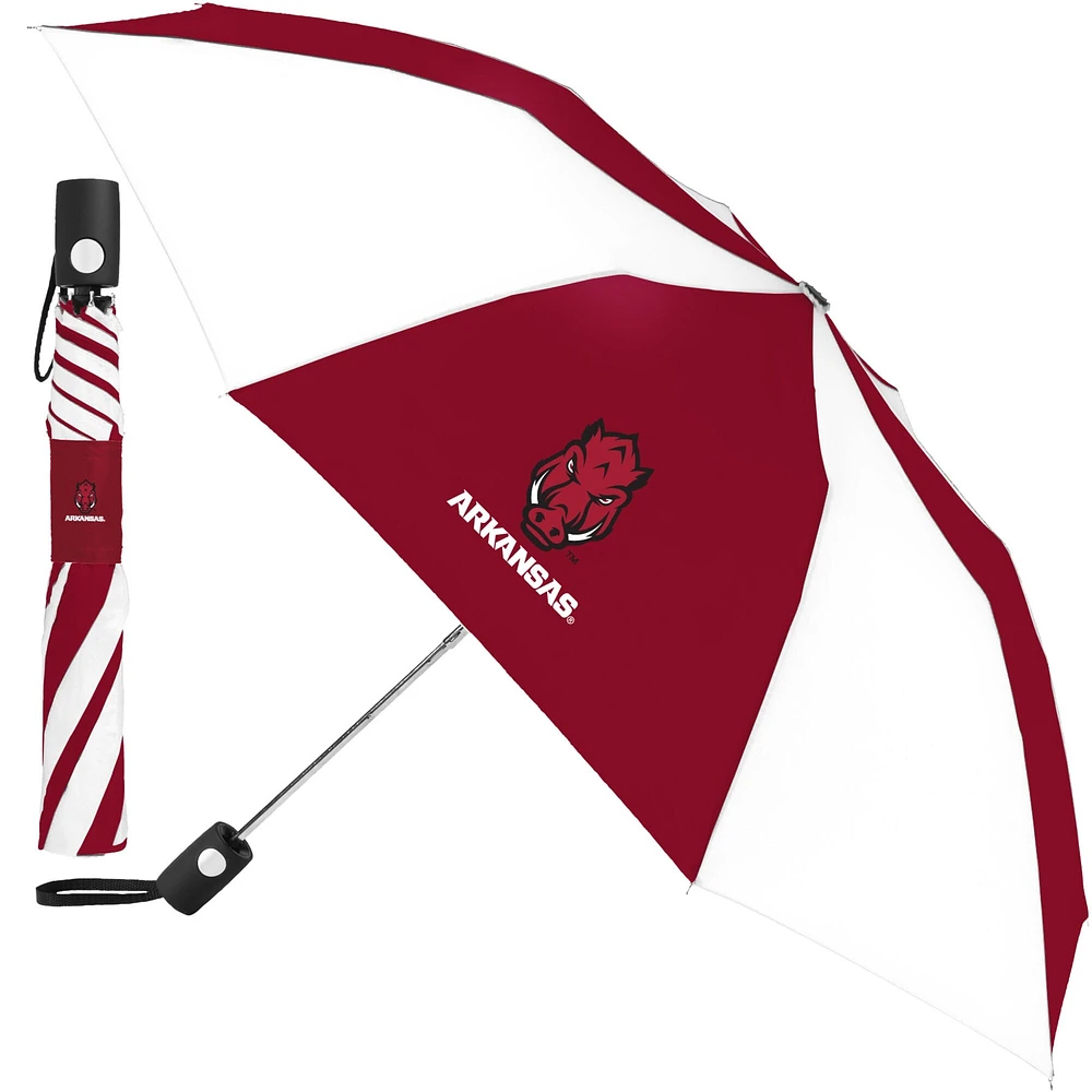 WinCraft Arkansas Razorbacks Cardinal/White 42" Folding Umbrella