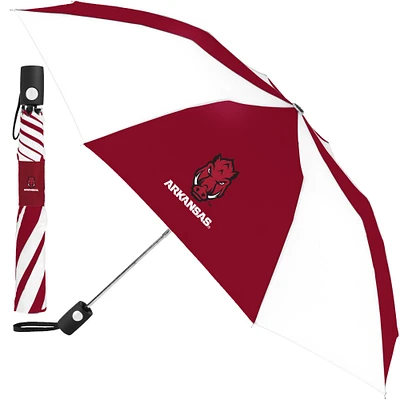 WinCraft Arkansas Razorbacks Cardinal/White 42" Folding Umbrella