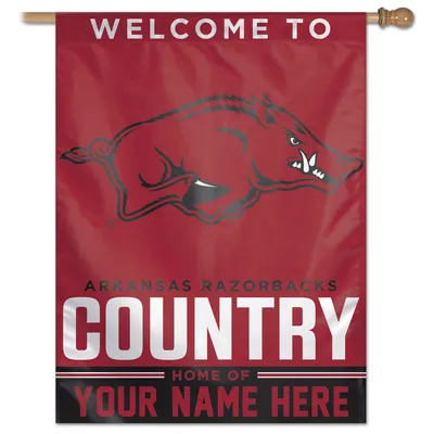 Arkansas Razorbacks WinCraft Personalized 27'' x 37'' 1-Sided Vertical Banner