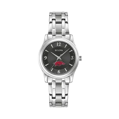 Arkansas Razorbacks Bulova Women's Corporate Collection Stainless Steel Watch - Black