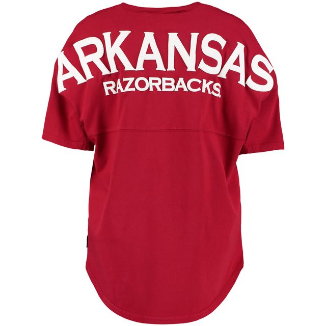 Cardinal Arkansas Razorbacks Spirit Jersey T-shirt surdimensionné pour femme