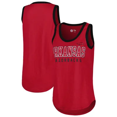 Arkansas Razorbacks G-III 4Her by Carl Banks Women's Clubhouse Slub Tank Top - Cardinal